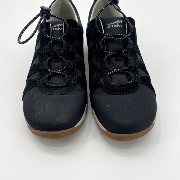 DANKSO Black Suede Drawcord Harlie Sneaker Shoe // 39 - Picture 7 of 12